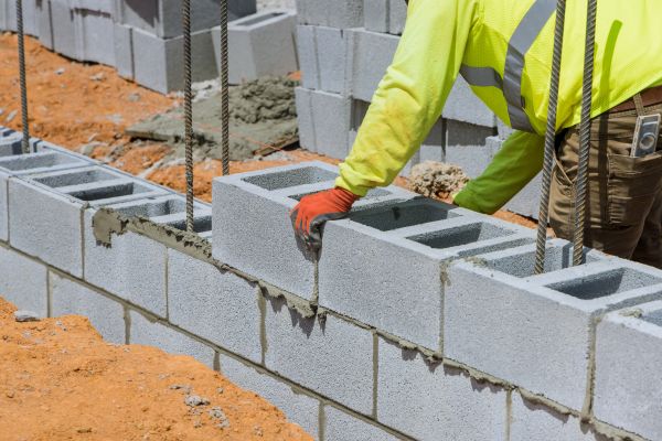Concrete Blocks Installation in Lakeville